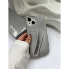 Чохол rhode в коробці на iPhone 14 в сірому кольорі з классичної коллекції RHODE LIP CASE GREY COLOR 